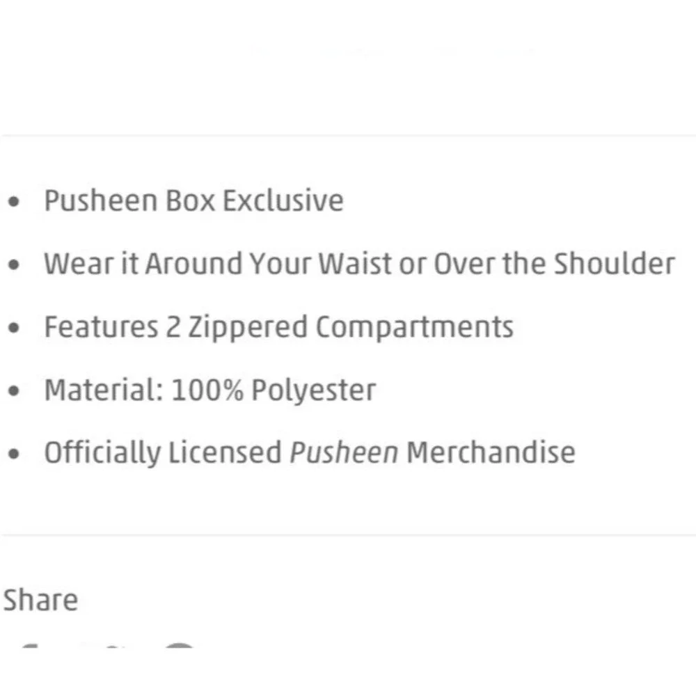 Pusheen The Cat Fanny‎ Pack Pusheen Box Spring 2019 Exclusive Pink Blue Travel